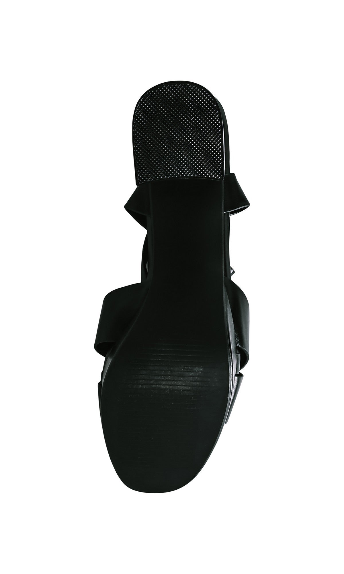 The image features the Toby Black Prom Shoes: Touch Ups 4765, showcasing a black sandal with textured grip on the toe and a smooth sole, ideal for anyone looking for stylish prom footwear.
